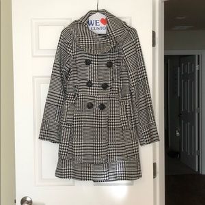 Checkered winter coat